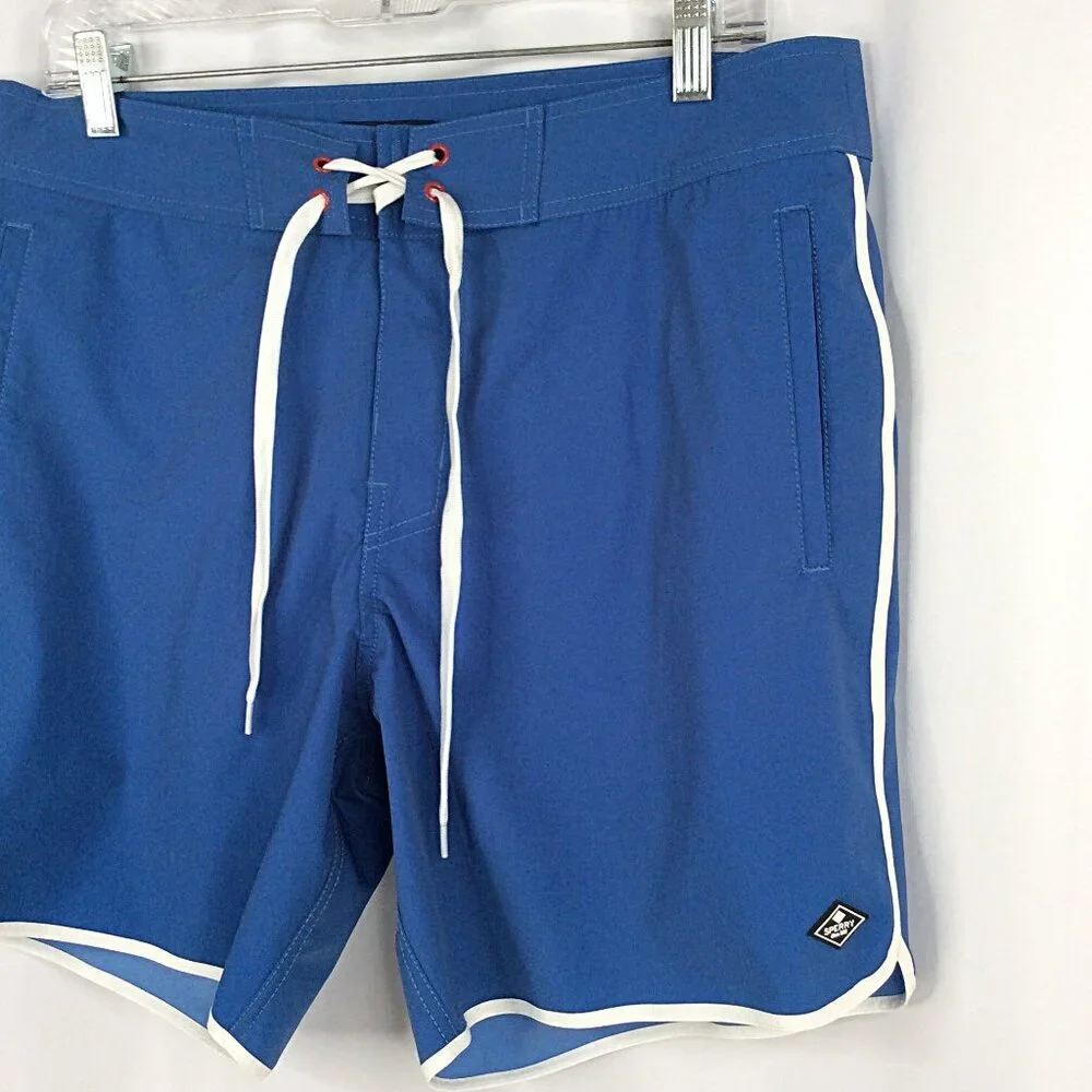 Sperry Swim Trunk Mens Size‎ Medium Blue Mesh Brief Lined Shorts